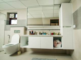iCLOUD Homes Trivandrum (CUSTOMIZED), Lemon Interior Designers Lemon Interior Designers Moderne Badezimmer