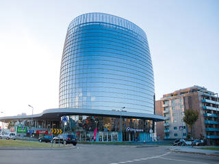Edifício Dynamic - Fixação de painéis de vidro, AFCAMÕES, Lda. AFCAMÕES, Lda. Офіс Скло