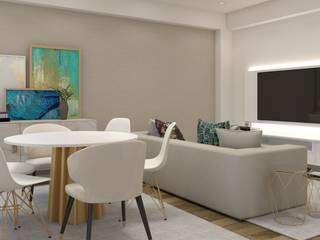 Projeto 3D - Apartamento Odivelas, Ana Andrade - Design de Interiores Ana Andrade - Design de Interiores Salas de jantar modernas