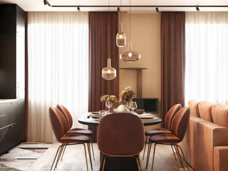 Retro Party, COLLAGE.STUDIO COLLAGE.STUDIO Modern dining room