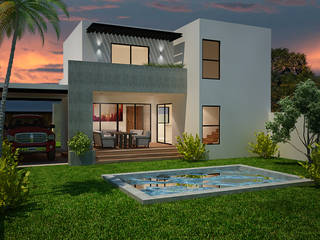 Diseño de ´residencia Maní, Yucatán, Contexto Arquitectura Contexto Arquitectura Terrace Concrete