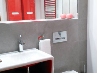 Baño con carácter, IMPATTO IMPATTO Modern bathroom Tiles