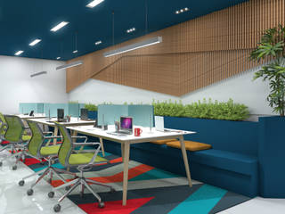 CO WORKING, ENSAMBLE ENSAMBLE Commercial spaces Glass