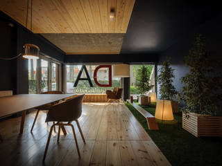 Estudio de arquitectura, DoA diseño original, arquitectura DoA diseño original, arquitectura Commercial spaces Drewno O efekcie drewna