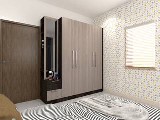 Republic of Whitefield, Magnon Interiors Magnon Interiors Kamar Tidur Modern