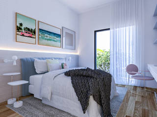 Residência Alphaville, Barueri - SP , Amii Arquitetura Amii Arquitetura Modern style bedroom