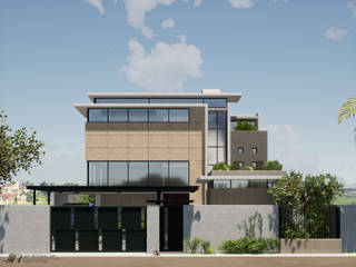 House 24, Architect Jeff McDaniel Architect Jeff McDaniel Dom jednorodzinny Beton