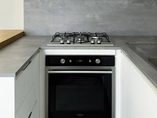 Cucina Linea, Bergo Arredi Bergo Arredi 빌트인 주방 우드 우드 그레인