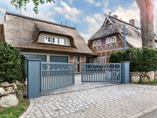 Modell Fehmarn - Drehtor aus Aluminium Nordzaun Zäune - Tore - Sicherheit, Inh. Dipl. Ing (FH) Torben Suhr Country style garden Aluminium/Zinc Fencing & walls