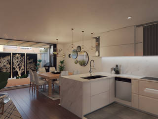 Casa G, Raum 360 S.A.S Raum 360 S.A.S Built-in kitchens