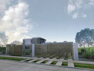 Vivienda Bocci, Azcona Vega Arquitectos Azcona Vega Arquitectos 獨棟房