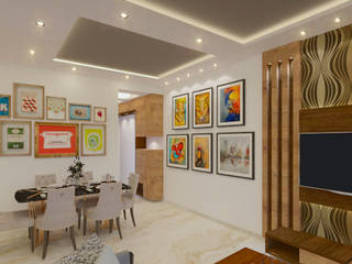 2Bhk Interiors , Core Design Core Design Modern living room
