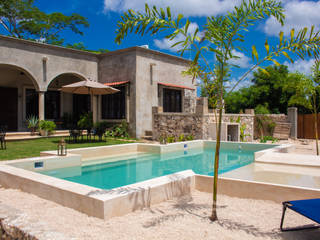 Piscina Hacienda, chukum peninsular chukum peninsular สระในสวน แผ่นไม้อัด