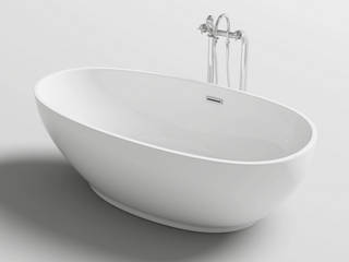 Vasca da bagno freestanding ovale 180x90 design moderno, Bagno Italia Bagno Italia Ванна кімната Дерево-пластичний композит