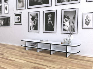 Lowboards, form.bar form.bar Коридор, прихожая и лестница в модерн стиле Изделия из древесины Прозрачный