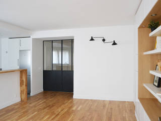 Appartement 70m² - Paris 17, A comme Archi A comme Archi Salon moderne