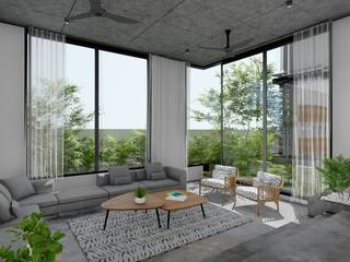 HOUSE 96, Studio HC Studio HC غرفة المعيشة