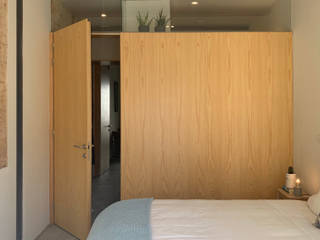 Apartamento BP — Marvila, Lisboa, FMO ARCHITECTURE FMO ARCHITECTURE Small bedroom Plywood