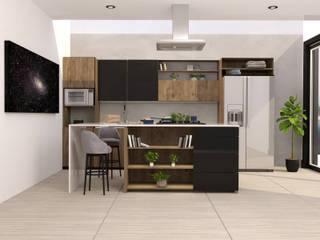 Cocina San, Marengo estudio Marengo estudio Modern style kitchen