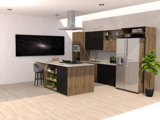 Cocina San, Marengo estudio Marengo estudio Built-in kitchens