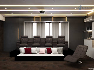 Luxury project at Odisha, JAIHO INTERIORS - RESIDENCE & COMMERCIAL INTERIORS JAIHO INTERIORS - RESIDENCE & COMMERCIAL INTERIORS Elektronik Sperrholz Weiß