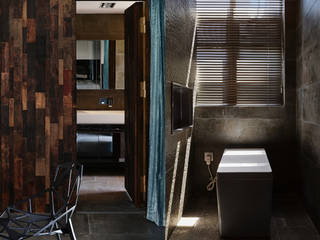 上海文人書齋, 大湖森林室內設計 大湖森林室內設計 ミニマルスタイルの お風呂・バスルーム 鉄筋コンクリート