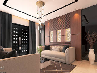 Desain Interior Rumah Minimalis Modern, PT. Vector 41 PT. Vector 41 Modern living room