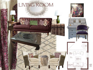 Design Mood Boards, Art Space Design studio Art Space Design studio Вітальня