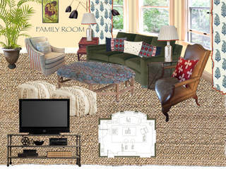 Design Mood Boards, Art Space Design studio Art Space Design studio Colonial style living room