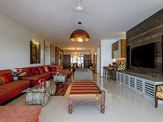 Colaba Residence, Mumbai , Inscape Designers Inscape Designers Eclectic style living room
