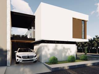 Diseño Arquitectónico Casa esquinera, 4.19Arquitectos 4.19Arquitectos Detached home پلائیووڈ