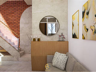 DRE House – Desain Interior Bapak Andre – Gedong Kuning, Yogyakarta, Rancang Reka Ruang Rancang Reka Ruang Living room Bricks