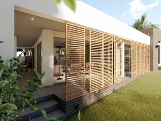 Lonehill Residence, SuP Architecture SuP Architecture Modern balcony, veranda & terrace Wood Wood effect