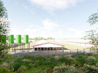 Delmas Chicken Farm, SuP Architecture SuP Architecture Gewerbeflächen Aluminium/Zink