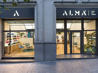ALMA Hair Spa Salon, Egue y Seta Egue y Seta Espaces commerciaux Aluminium/Zinc Métallisé / Argent