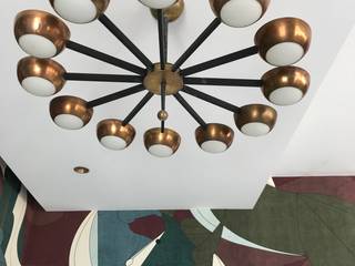 Progetto S - Lago Maggiore, Studio Zay Architecture & Design Studio Zay Architecture & Design Eclectic style dining room Copper/Bronze/Brass Amber/Gold