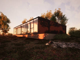 Casa DO Matanzas, TRAMA ARQUITECTOS TRAMA ARQUITECTOS Casas de madeira Madeira Acabamento em madeira