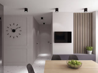 Apartment in 'Comfort Town', PRIVATE DESIGN PRIVATE DESIGN Comedores de estilo moderno