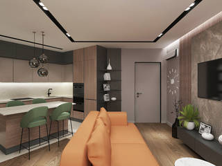 Modern Studio, PRIVATE DESIGN PRIVATE DESIGN Nowoczesna kuchnia