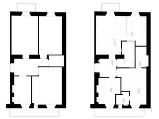 C_hom_bination [Carle 9 renovation], primavera architettura primavera architettura Casas multifamiliares