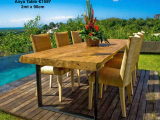 Mesas de Bali, Bali Ways Unipessoal Lda Bali Ways Unipessoal Lda Rustic style dining room Wood Wood effect