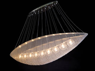 The Cocoon , willowlamp willowlamp Moderne Wohnzimmer Silber/Gold Metallic/Silber