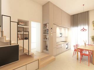 Appartamento Napoli Centro, arch. Lorenzo Criscitiello arch. Lorenzo Criscitiello Small kitchens