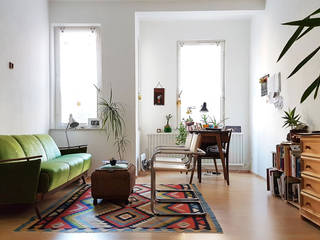 Arredo di appartamento a Norimberga, Germania, Alessandra Fagnani Architettura e Design Alessandra Fagnani Architettura e Design Modern Oturma Odası