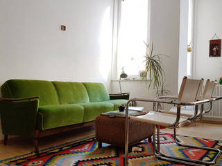Arredo di appartamento a Norimberga, Germania, Alessandra Fagnani Architettura e Design Alessandra Fagnani Architettura e Design Modern living room