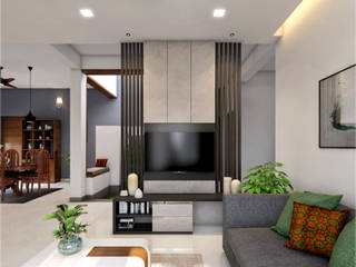 Better quality to explore our Interior design styles..., Monnaie Interiors Pvt Ltd Monnaie Interiors Pvt Ltd モダンデザインの リビング 木 木目調