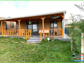 1+1 Tiny House Mobil Villa, Mobil Villam Mobil Villam Chalés e casas de madeira Madeira Efeito de madeira