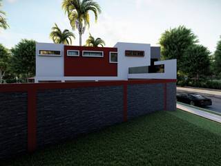 DISEÑO DE FACHADA, Dacsa Reynosa Dacsa Reynosa Multi-Family house Concrete White