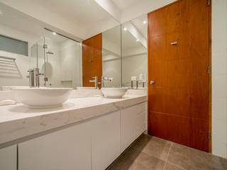 Remodelación de Baño - Surco, Katherine Quijano - Interiorismo Katherine Quijano - Interiorismo ห้องน้ำ เซรามิค