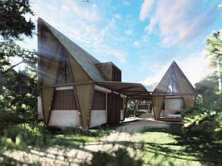 HOTEL CHACAHUA , WIGO ARQUITECTURA WIGO ARQUITECTURA Casas de estilo tropical Bambú Verde